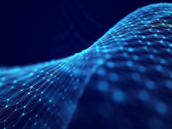 Information Technology. Digital background. 3D visualization of big data. 3d