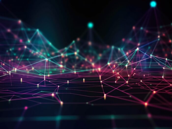 This technology-inspired data abstract background is perfect for capturing the essence of the internet's vast expanse of information.