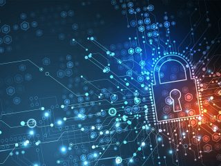 Cybersecurity and information or network protection. Future cyber technology web services for business and internet project